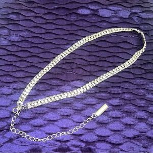 ♥️♥️♥️ Calvin Klein silver/mini cristals stones Small Belt.